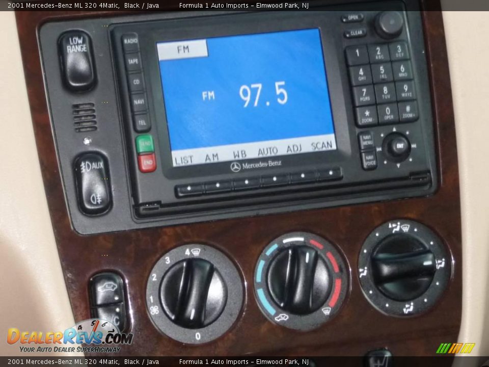 2001 Mercedes-Benz ML 320 4Matic Black / Java Photo #10