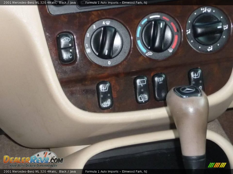 2001 Mercedes-Benz ML 320 4Matic Black / Java Photo #11