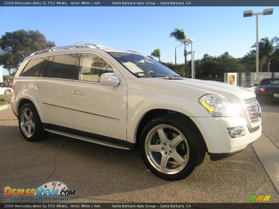 2009 Mercedes-Benz GL 550 4Matic Arctic White / Ash Photo #21