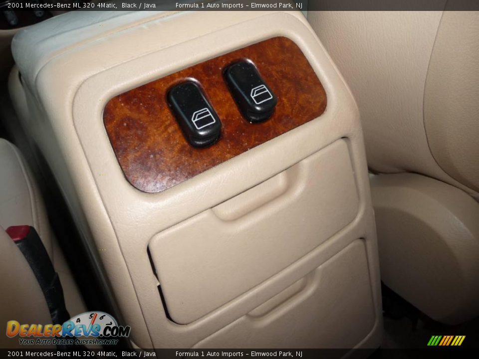 2001 Mercedes-Benz ML 320 4Matic Black / Java Photo #13