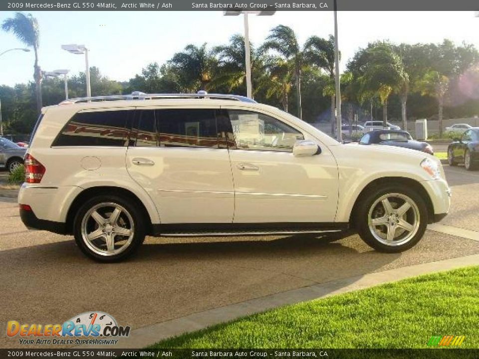 2009 Mercedes-Benz GL 550 4Matic Arctic White / Ash Photo #23