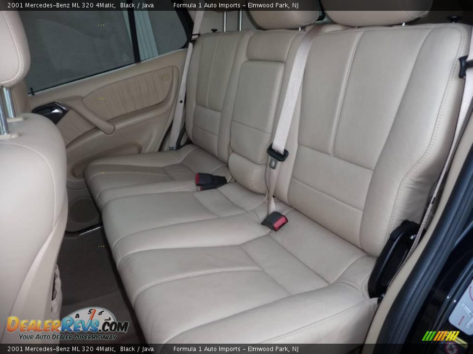 2001 Mercedes-Benz ML 320 4Matic Black / Java Photo #14