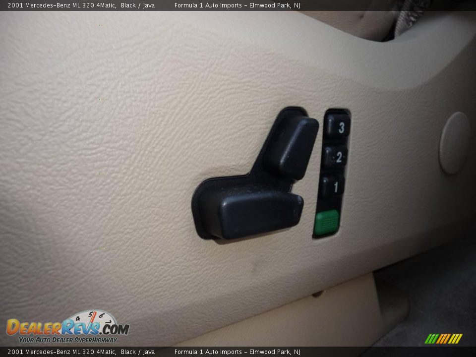 2001 Mercedes-Benz ML 320 4Matic Black / Java Photo #16