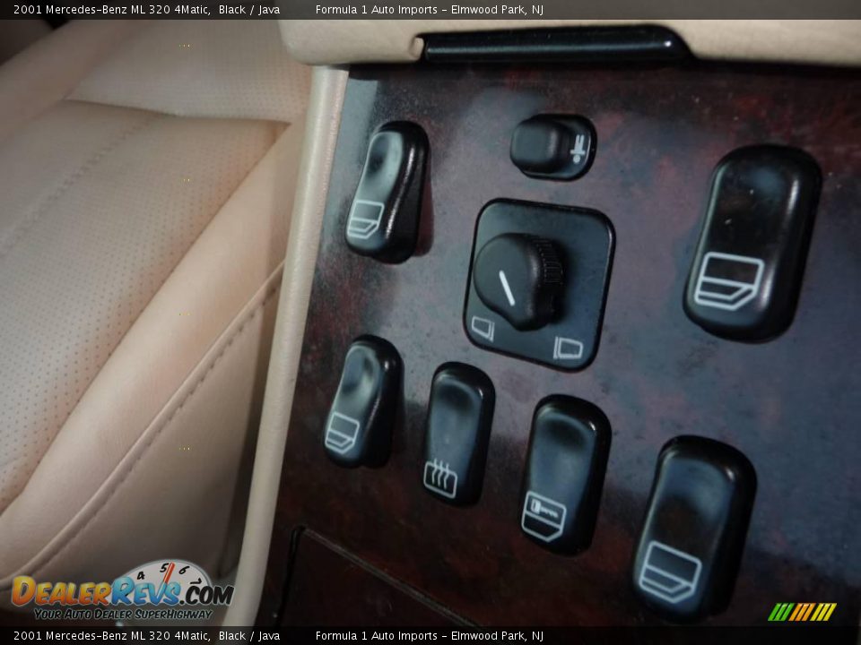 2001 Mercedes-Benz ML 320 4Matic Black / Java Photo #18
