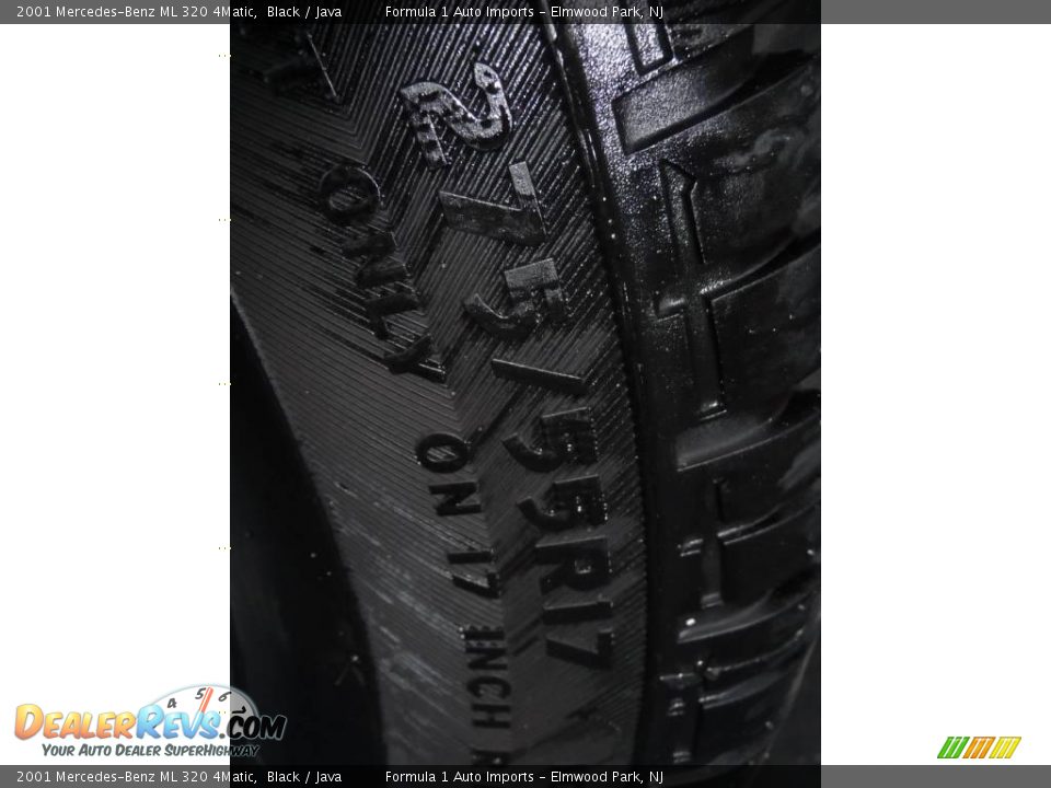 2001 Mercedes-Benz ML 320 4Matic Black / Java Photo #24