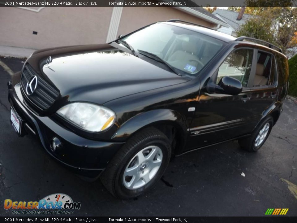 2001 Mercedes-Benz ML 320 4Matic Black / Java Photo #25