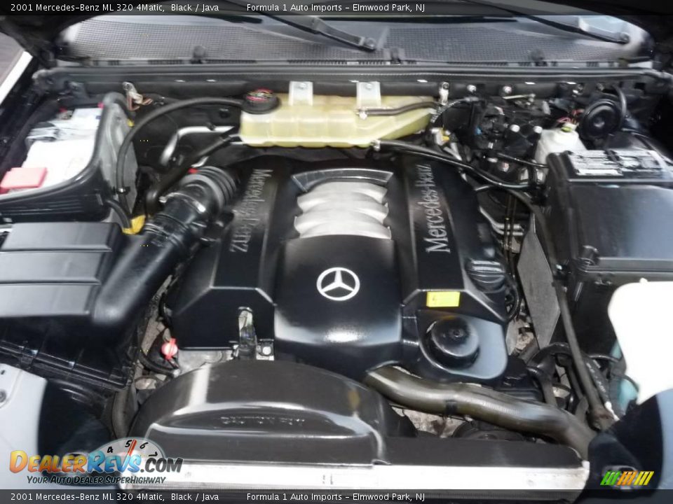 2001 Mercedes-Benz ML 320 4Matic Black / Java Photo #26
