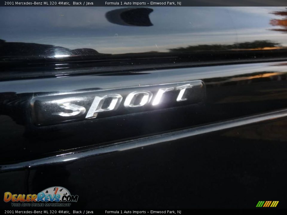 2001 Mercedes-Benz ML 320 4Matic Black / Java Photo #27