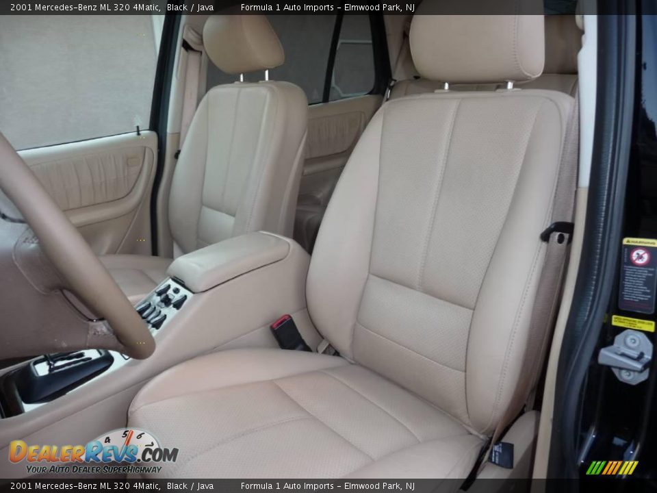 2001 Mercedes-Benz ML 320 4Matic Black / Java Photo #28