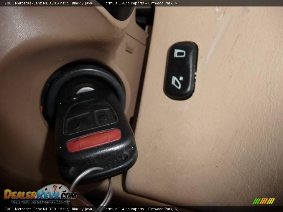2001 Mercedes-Benz ML 320 4Matic Black / Java Photo #32