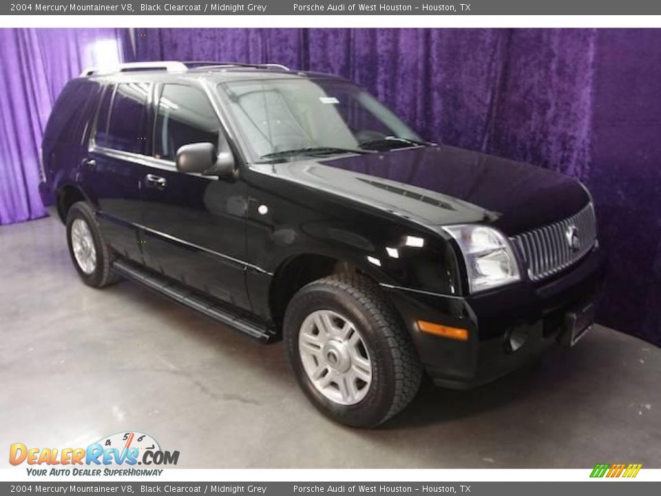 2004 Mercury Mountaineer V8 Black Clearcoat / Midnight Grey Photo #1