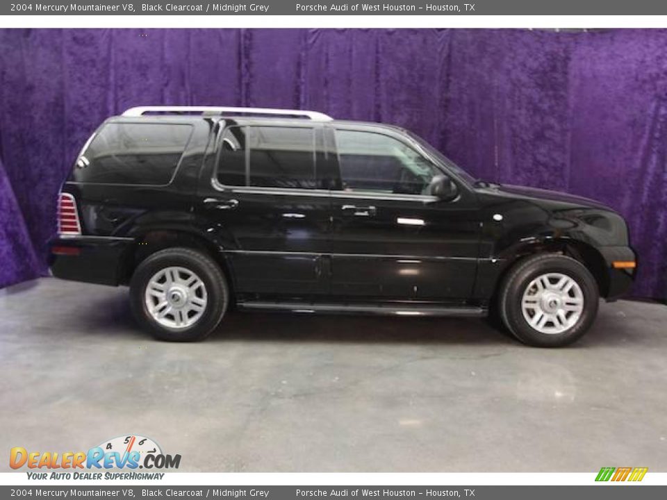 2004 Mercury Mountaineer V8 Black Clearcoat / Midnight Grey Photo #2