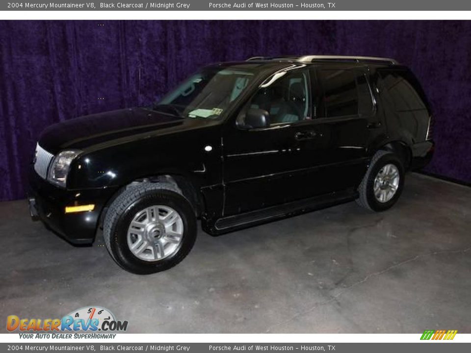 2004 Mercury Mountaineer V8 Black Clearcoat / Midnight Grey Photo #5