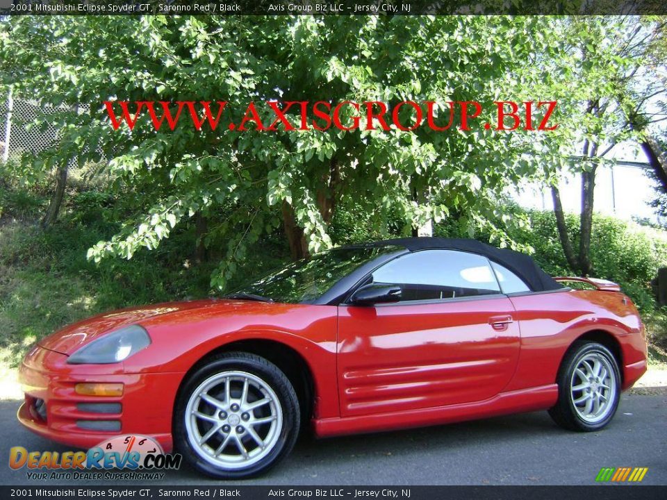 2001 Mitsubishi Eclipse Spyder GT Saronno Red / Black Photo #1