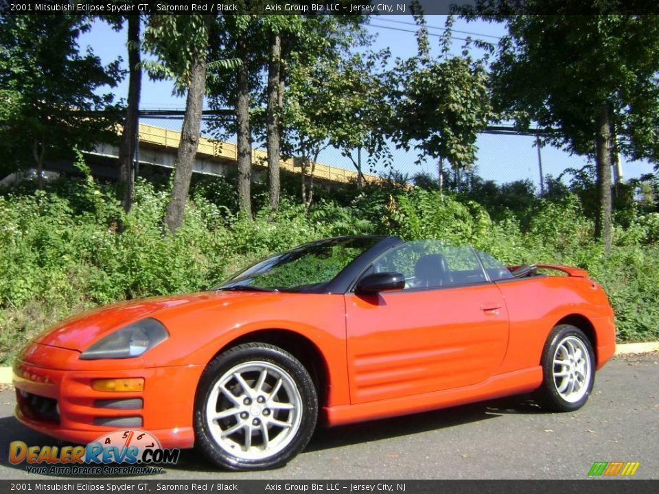 2001 Mitsubishi Eclipse Spyder GT Saronno Red / Black Photo #3