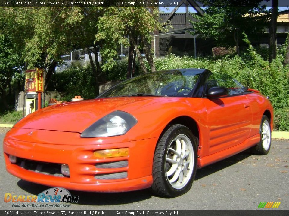 2001 Mitsubishi Eclipse Spyder GT Saronno Red / Black Photo #4