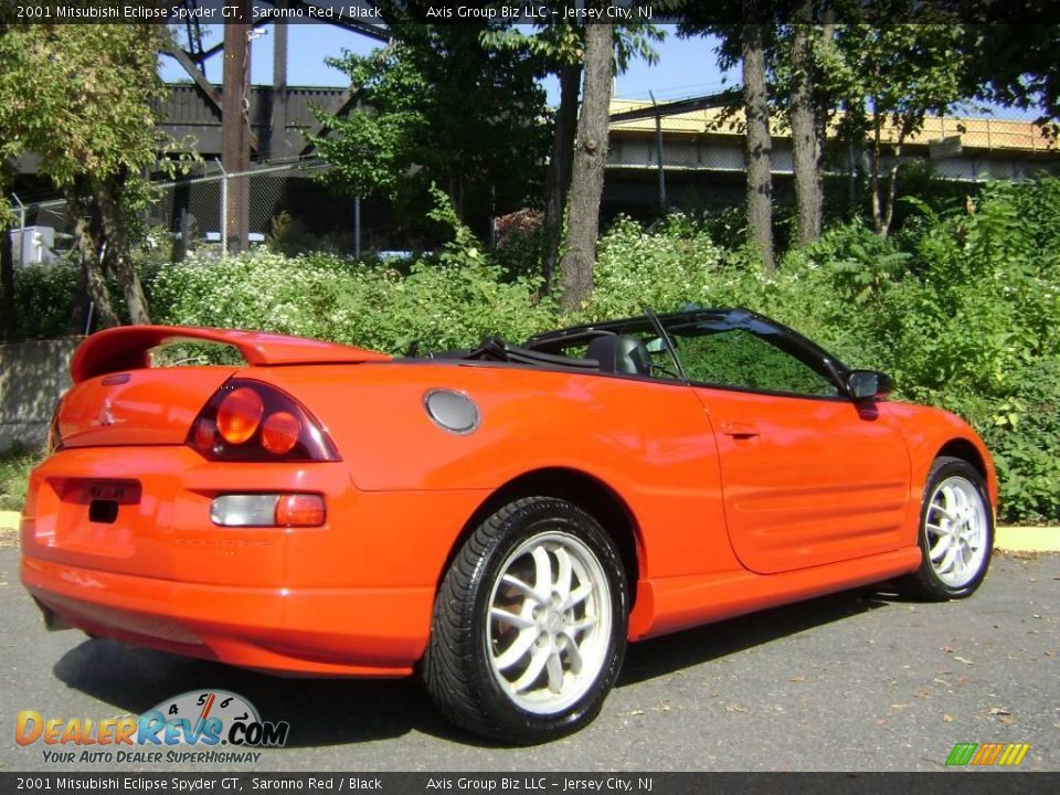 2001 Mitsubishi Eclipse Spyder GT Saronno Red / Black Photo #9