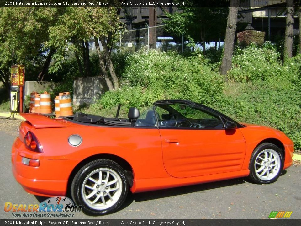 2001 Mitsubishi Eclipse Spyder GT Saronno Red / Black Photo #10
