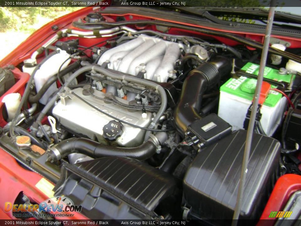 2001 Mitsubishi Eclipse Spyder GT Saronno Red / Black Photo #23
