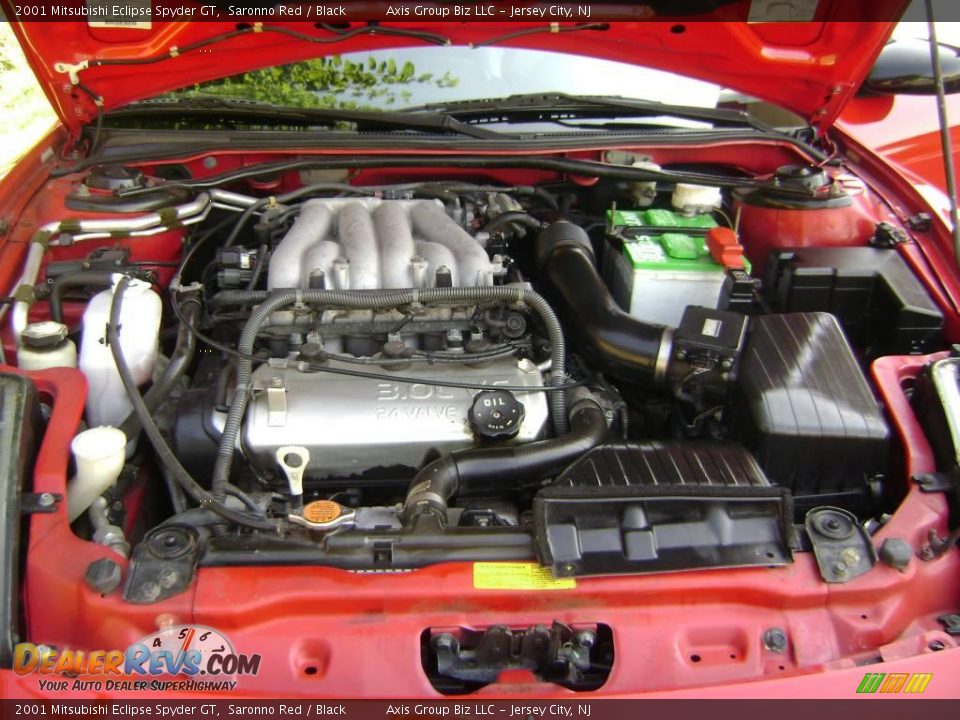 2001 Mitsubishi Eclipse Spyder GT Saronno Red / Black Photo #24