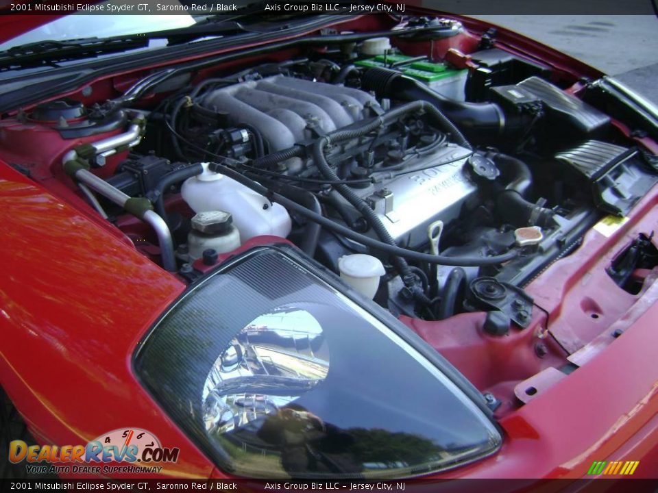 2001 Mitsubishi Eclipse Spyder GT Saronno Red / Black Photo #25