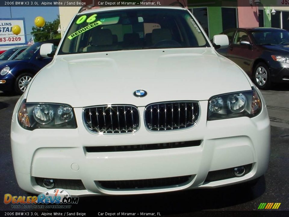2006 BMW X3 3.0i Alpine White / Sand Beige Photo #9