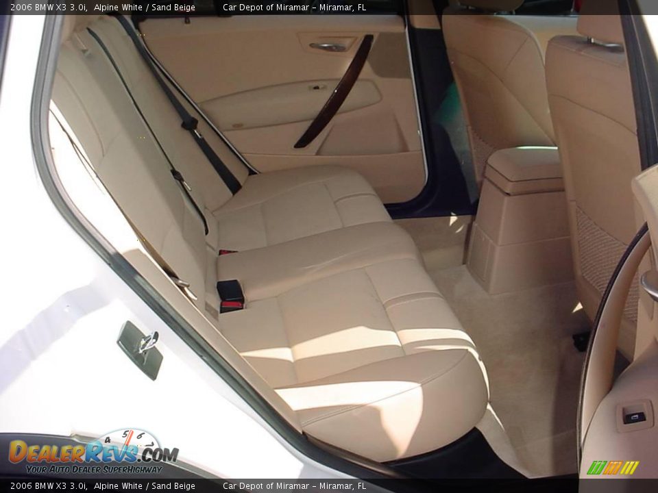 2006 BMW X3 3.0i Alpine White / Sand Beige Photo #13