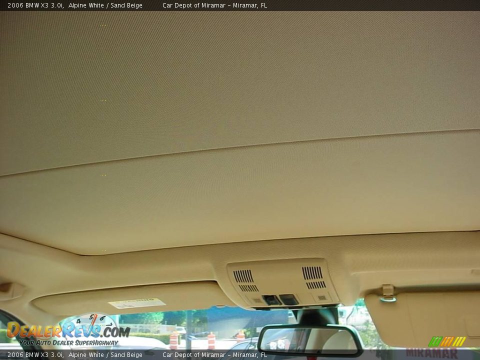 2006 BMW X3 3.0i Alpine White / Sand Beige Photo #14