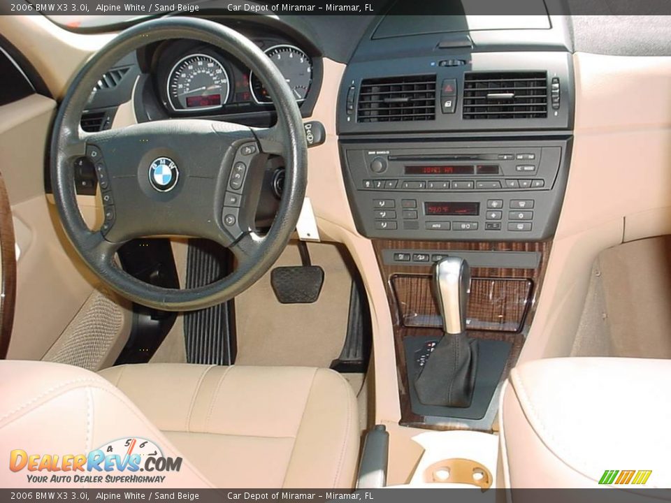 2006 BMW X3 3.0i Alpine White / Sand Beige Photo #15
