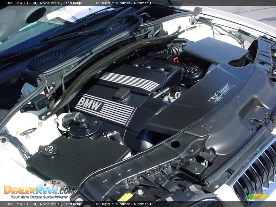 2006 BMW X3 3.0i Alpine White / Sand Beige Photo #17