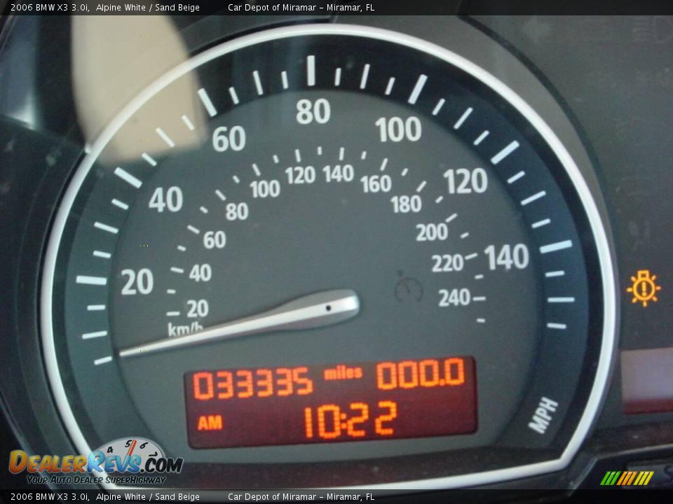 2006 BMW X3 3.0i Alpine White / Sand Beige Photo #18