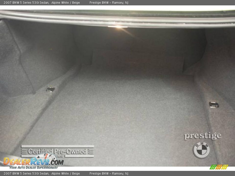 2007 BMW 5 Series 530i Sedan Alpine White / Beige Photo #7