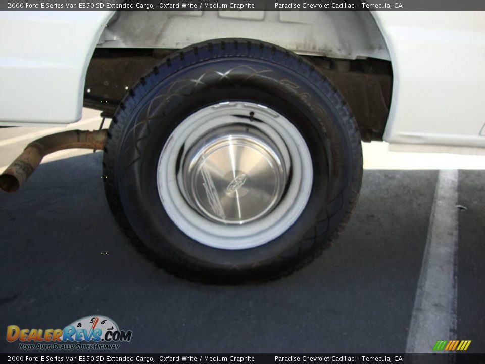 2000 Ford E Series Van E350 SD Extended Cargo Oxford White / Medium Graphite Photo #12