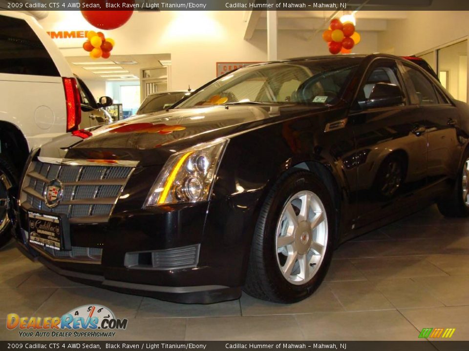 2009 Cadillac CTS 4 AWD Sedan Black Raven / Light Titanium/Ebony Photo #1