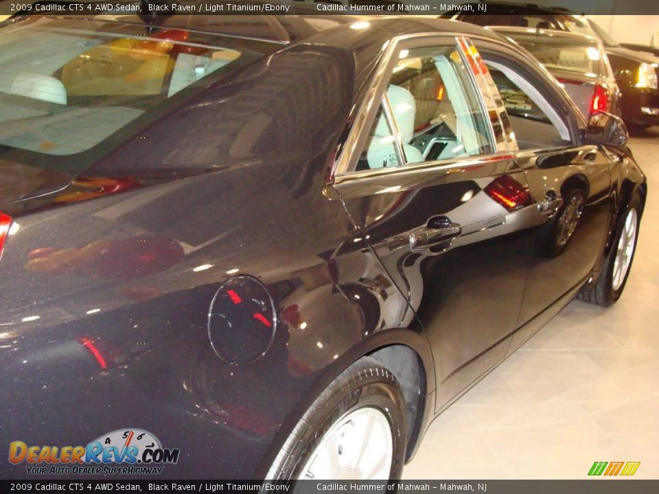 2009 Cadillac CTS 4 AWD Sedan Black Raven / Light Titanium/Ebony Photo #4