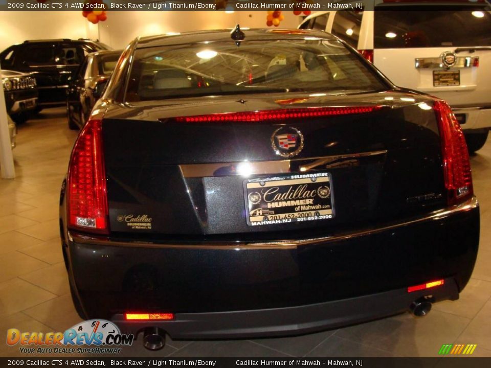 2009 Cadillac CTS 4 AWD Sedan Black Raven / Light Titanium/Ebony Photo #5