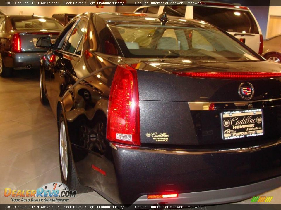 2009 Cadillac CTS 4 AWD Sedan Black Raven / Light Titanium/Ebony Photo #6