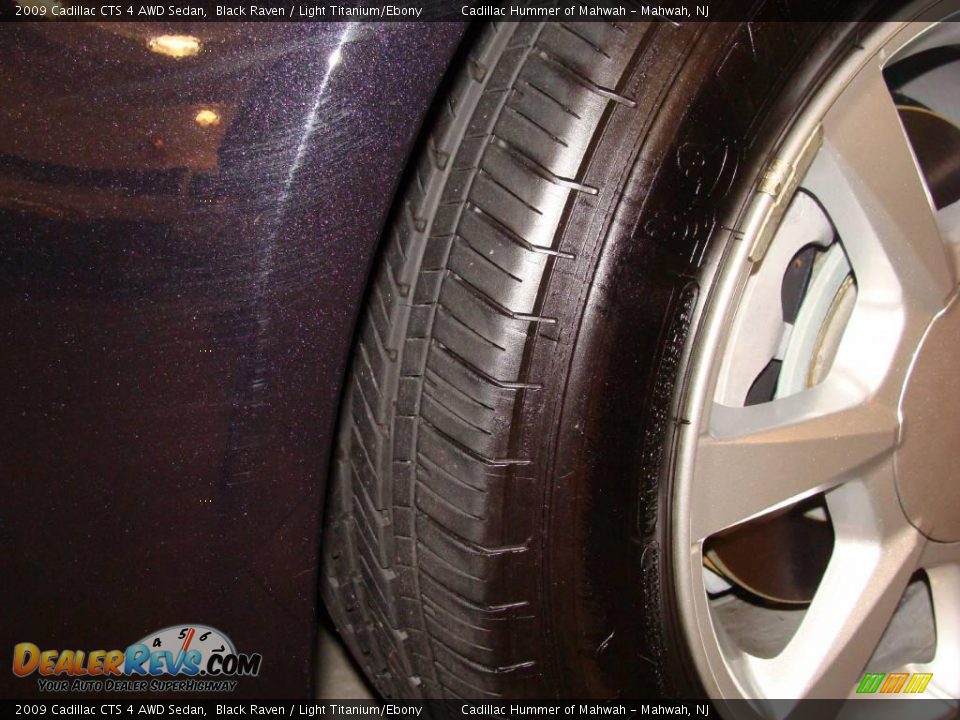 2009 Cadillac CTS 4 AWD Sedan Black Raven / Light Titanium/Ebony Photo #17