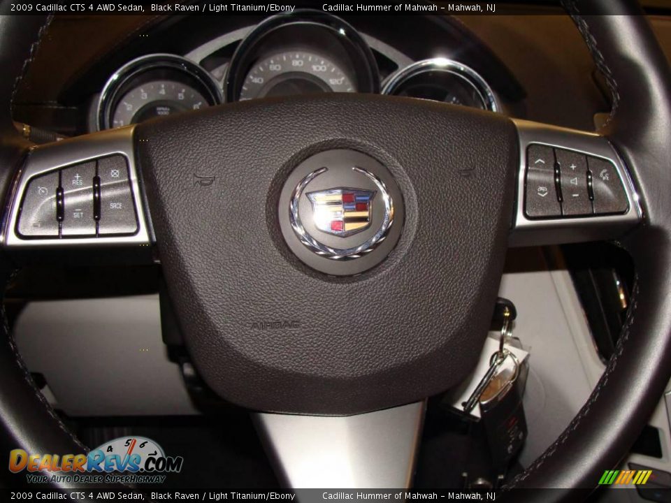 2009 Cadillac CTS 4 AWD Sedan Black Raven / Light Titanium/Ebony Photo #19