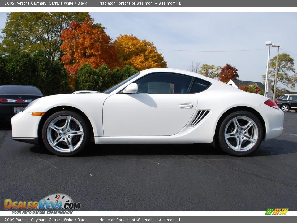 2009 Porsche Cayman Carrara White / Black Photo #4