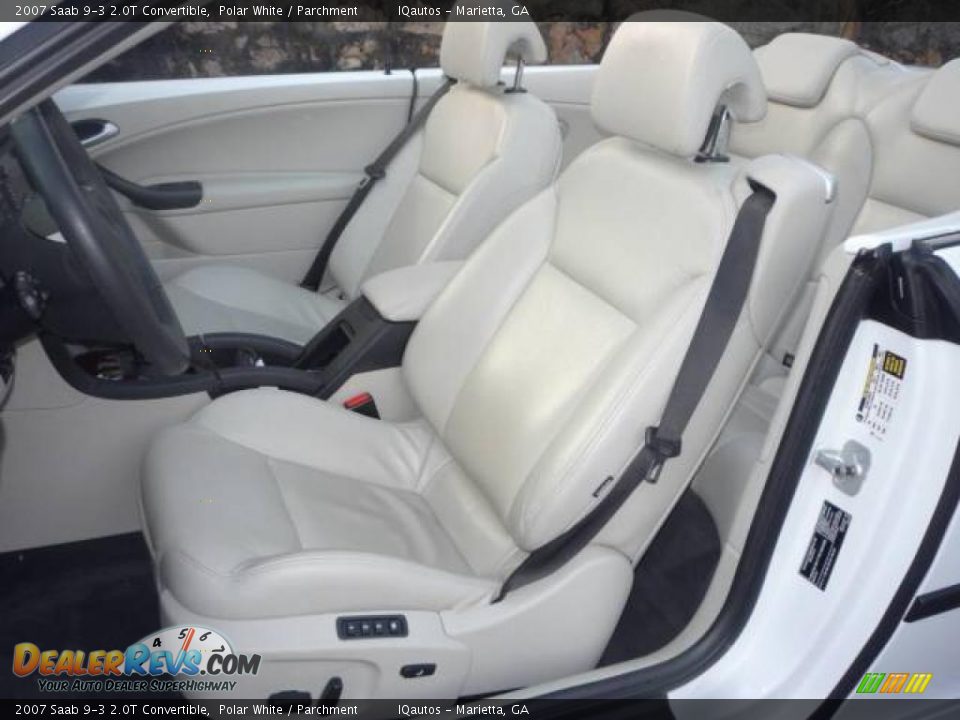 2007 Saab 9-3 2.0T Convertible Polar White / Parchment Photo #5