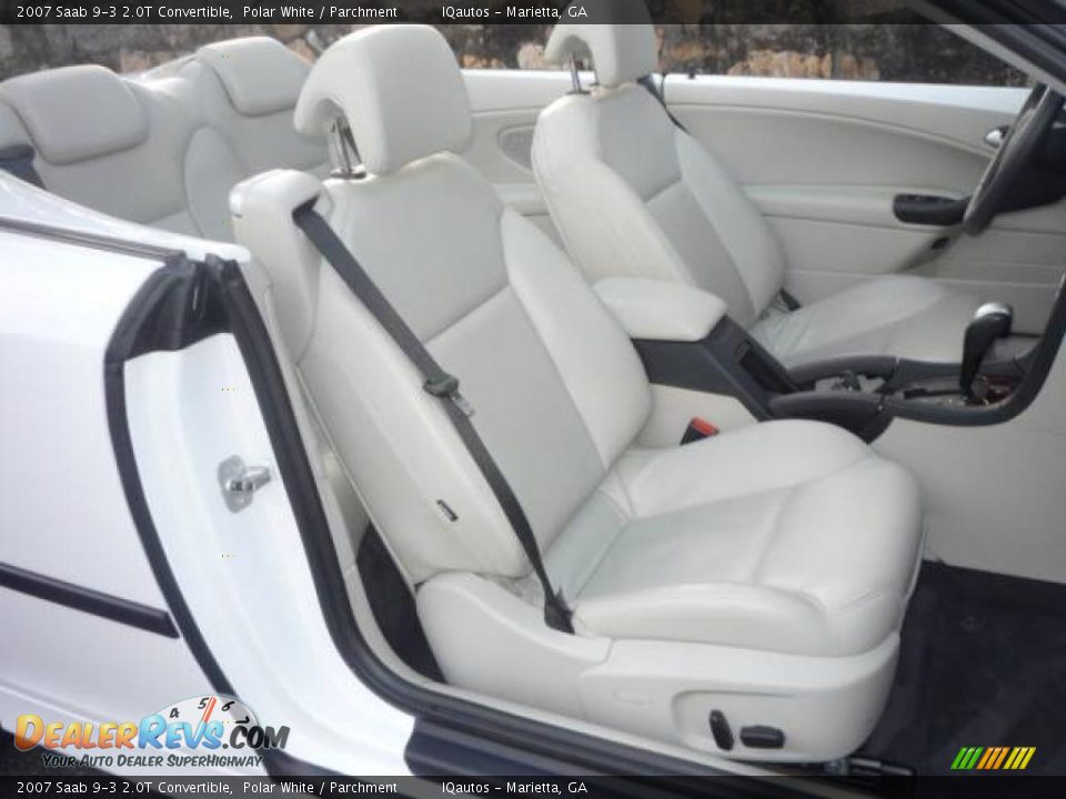 2007 Saab 9-3 2.0T Convertible Polar White / Parchment Photo #6