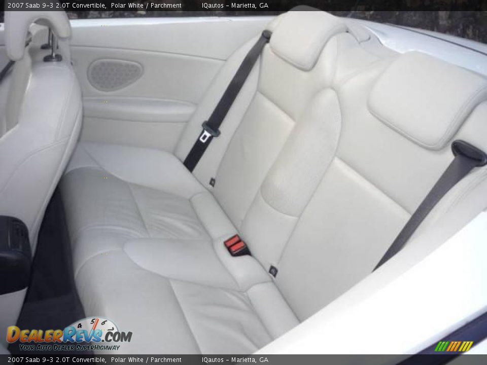 2007 Saab 9-3 2.0T Convertible Polar White / Parchment Photo #25