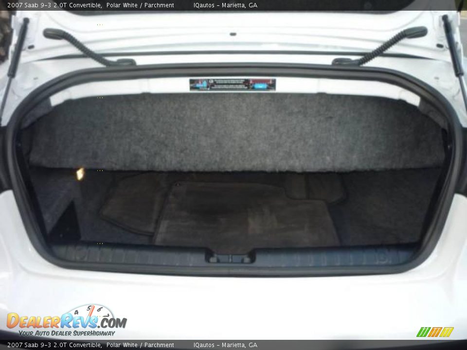 2007 Saab 9-3 2.0T Convertible Polar White / Parchment Photo #27