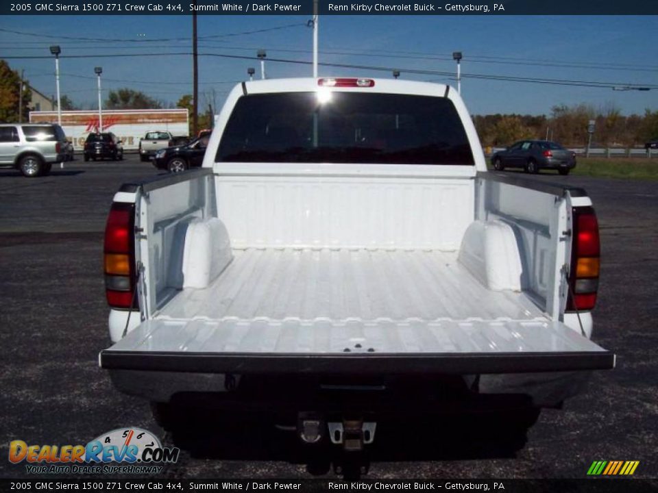 2005 GMC Sierra 1500 Z71 Crew Cab 4x4 Summit White / Dark Pewter Photo #9