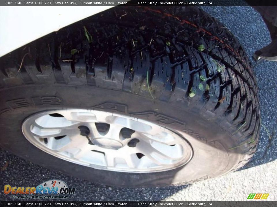 2005 GMC Sierra 1500 Z71 Crew Cab 4x4 Summit White / Dark Pewter Photo #13