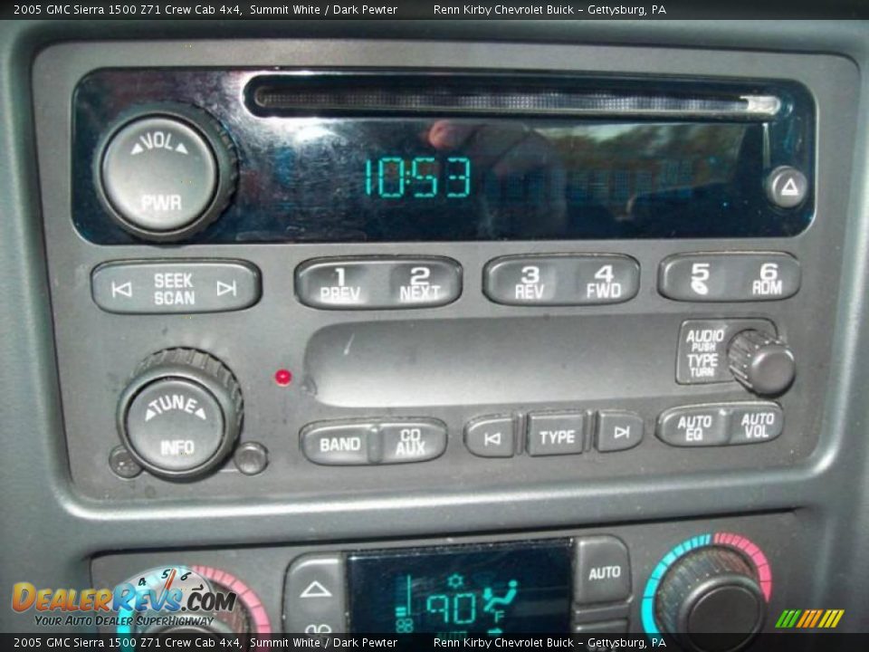 2005 GMC Sierra 1500 Z71 Crew Cab 4x4 Summit White / Dark Pewter Photo #18