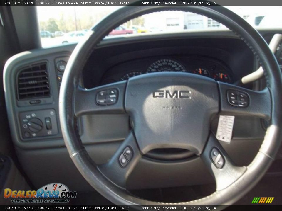 2005 GMC Sierra 1500 Z71 Crew Cab 4x4 Summit White / Dark Pewter Photo #19