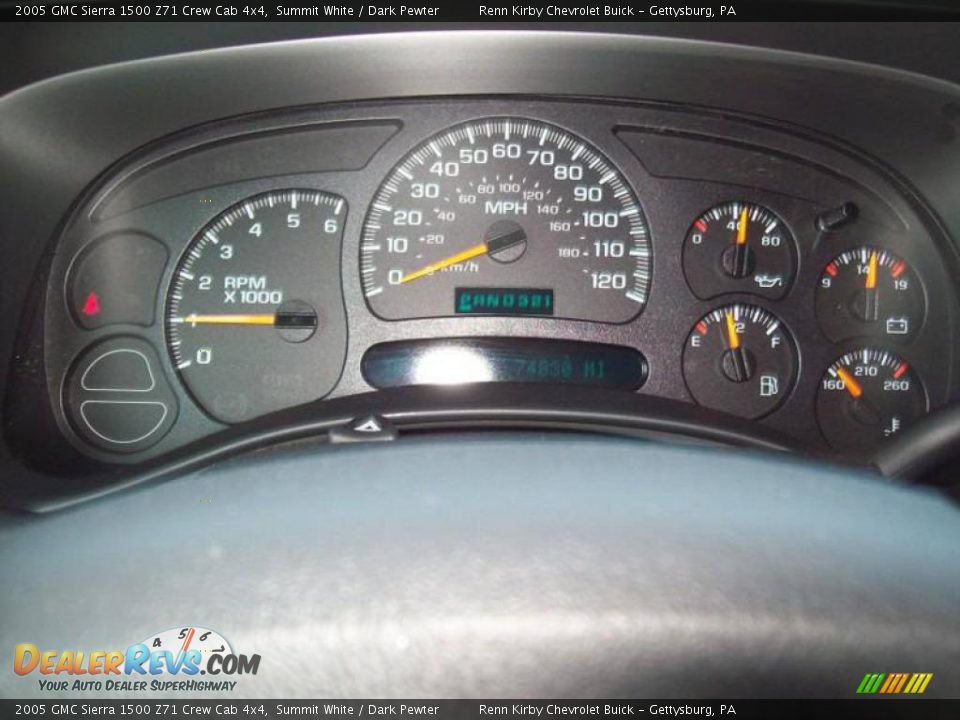 2005 GMC Sierra 1500 Z71 Crew Cab 4x4 Summit White / Dark Pewter Photo #23