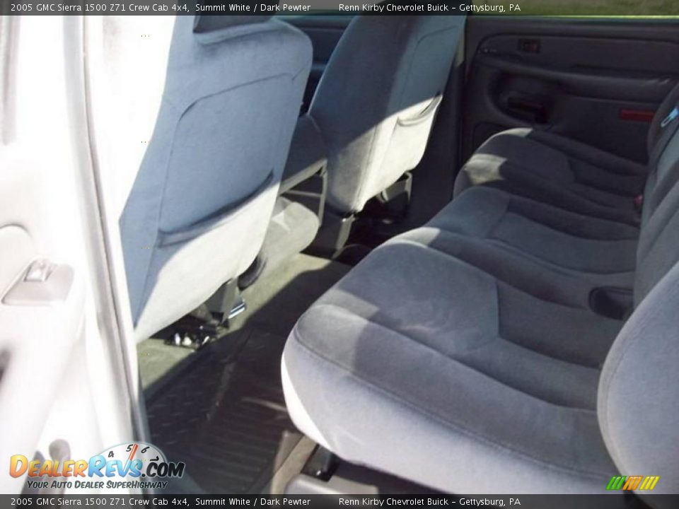 2005 GMC Sierra 1500 Z71 Crew Cab 4x4 Summit White / Dark Pewter Photo #24